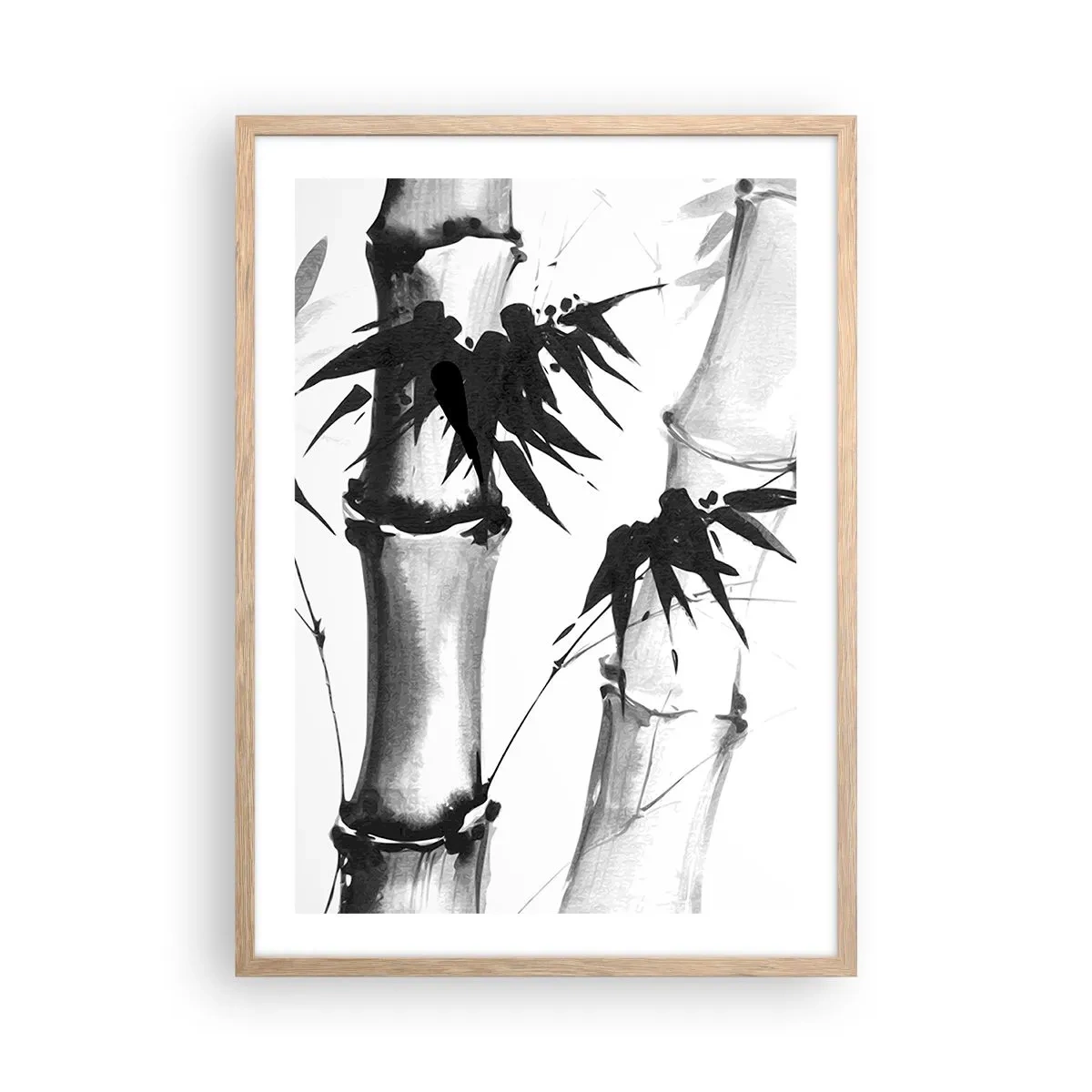 Póster en marco roble claro - Primer plano de Oriente - 50x70 cm