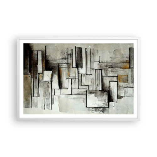 Póster en marco blanco - El poder de la sencillez - 91x61 cm