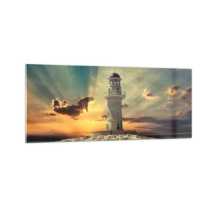 Cuadro sobre vidrio - Impresiones sobre Vidrio - Luz - Bondad - Belleza - 100x40 cm