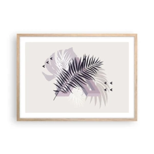 Póster en marco roble claro - La sombra de una sombra - 70x50 cm