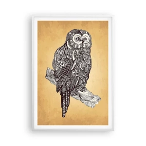 Póster en marco blanco - Intrincados ornamentos de sabiduría - 70x100 cm