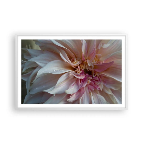 Póster en marco blanco - Frescura floreciente - 91x61 cm