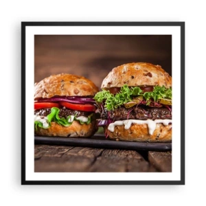 Póster en marco negro - El sueño americano - 60x60 cm