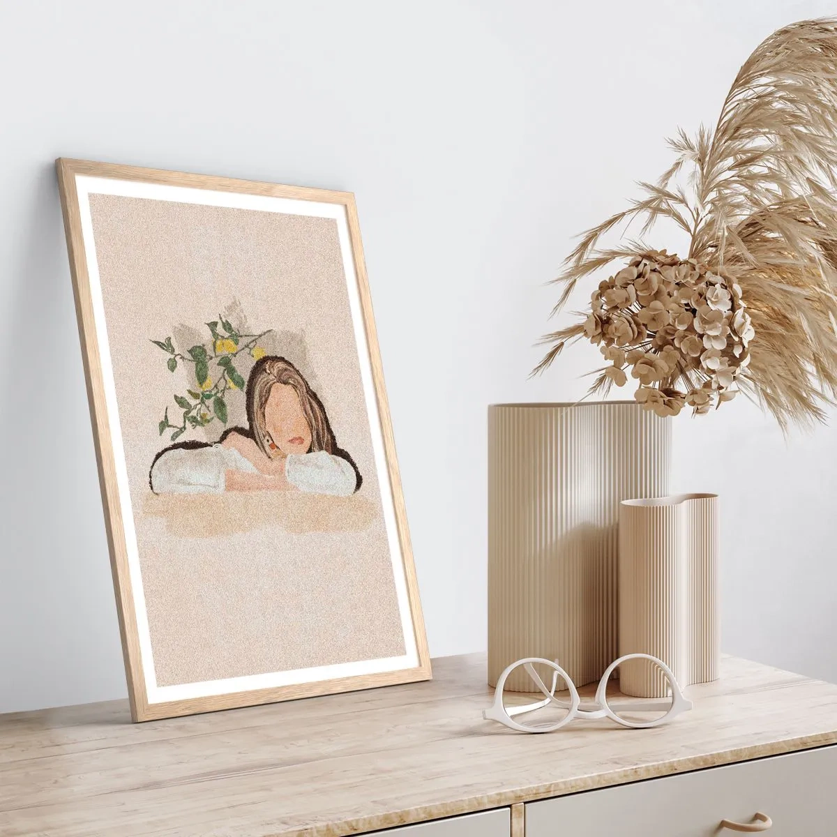 Póster en marco roble claro - La belleza del sur - 50x70 cm