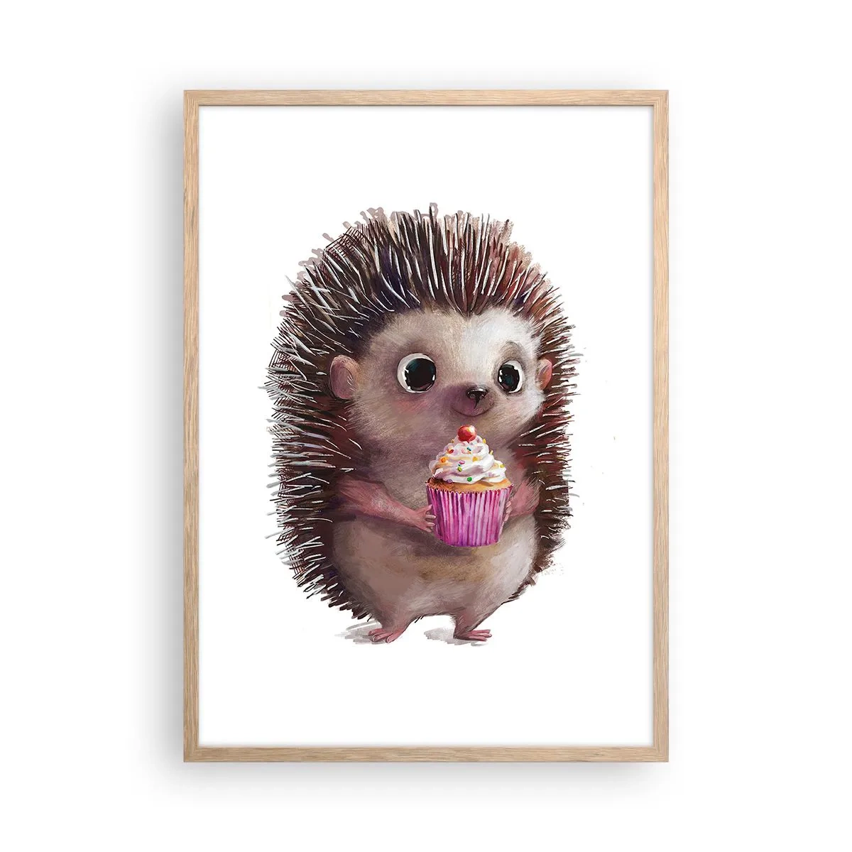 Póster en marco roble claro - La celebración es diaria - 50x70 cm