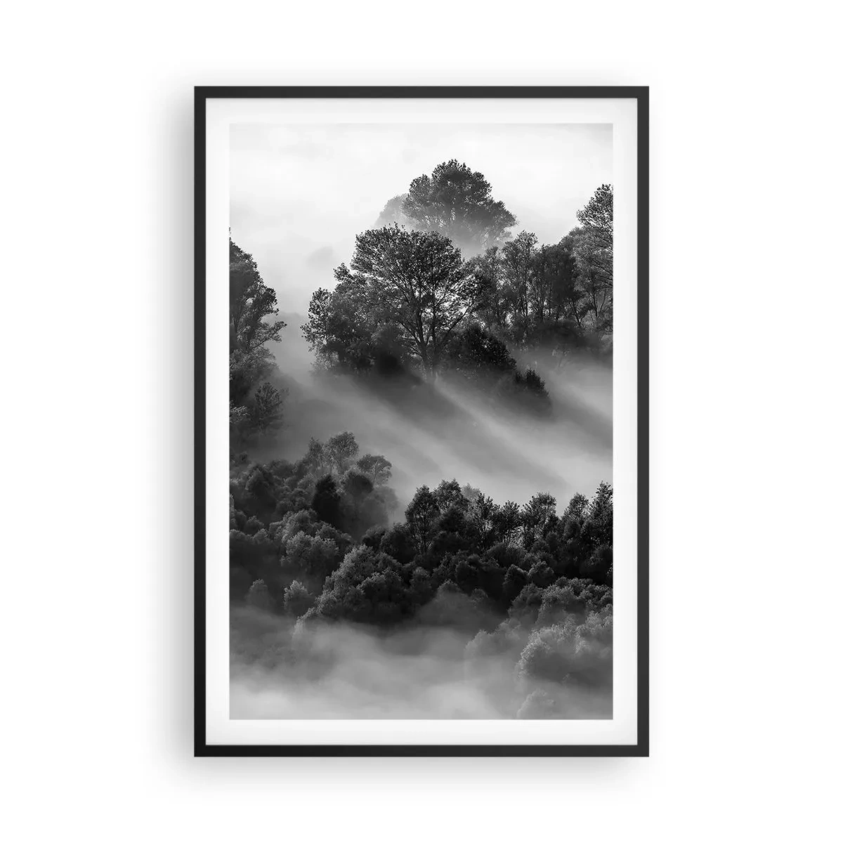 Póster en marco negro - Levantarse del sueño - 61x91 cm