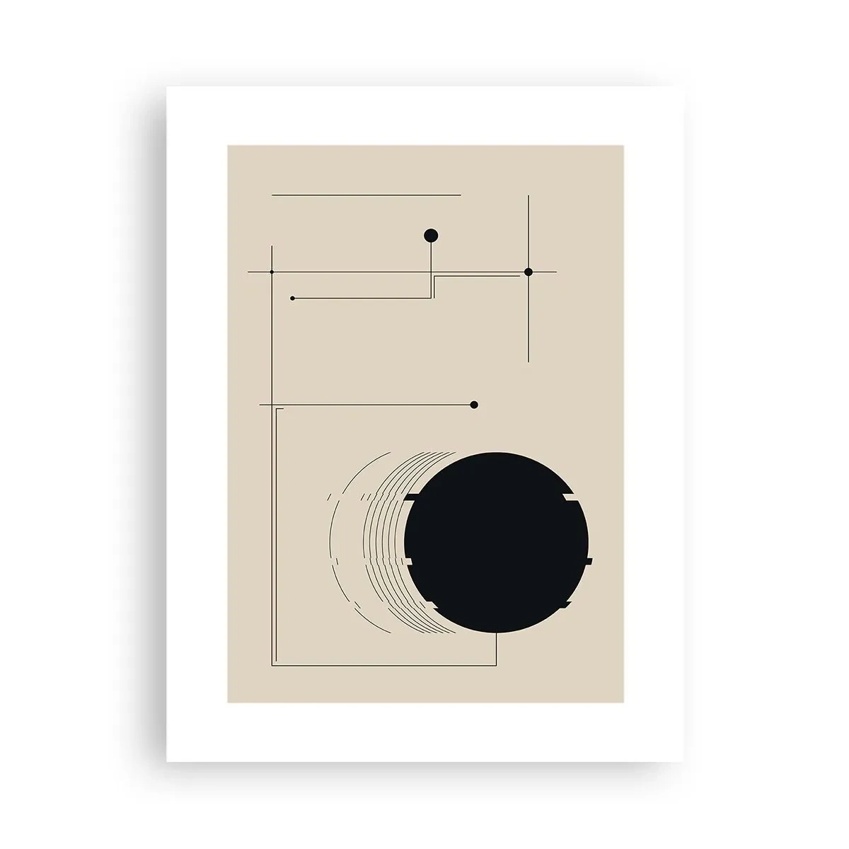 Póster - Composición elástica y dinámica - 30x40 cm