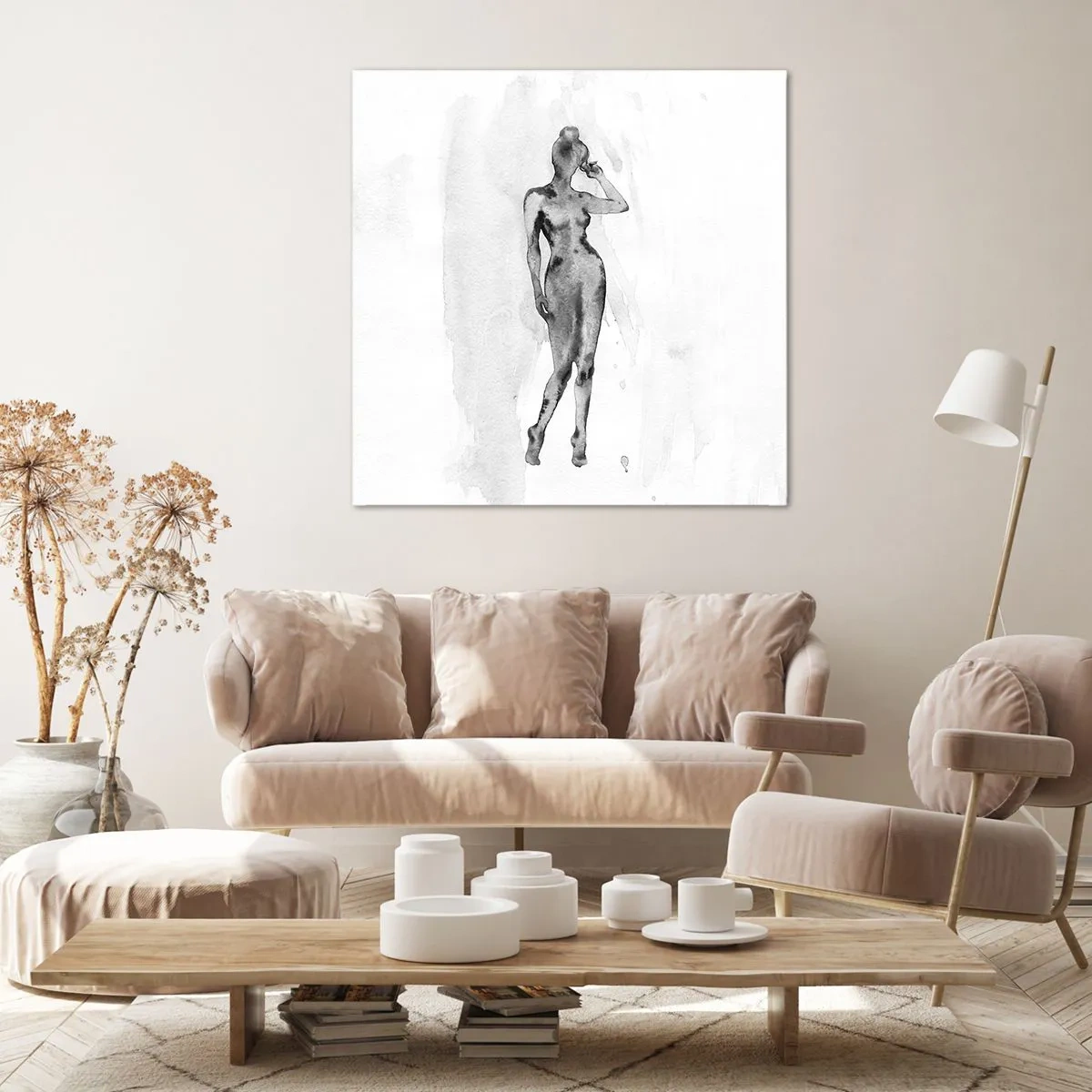 Cuadro sobre lienzo - Impresión de Imagen - Un estudio sobre el ideal de feminidad - 70x70 cm