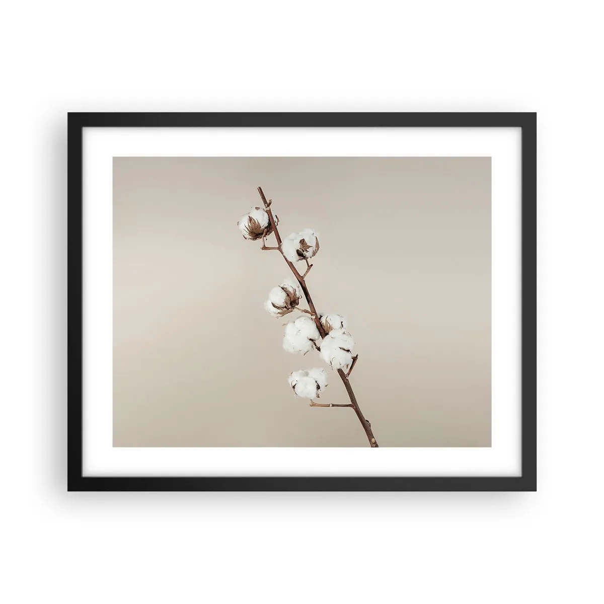 Póster en marco negro - En la fuente de la suavidad - 50x40 cm