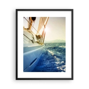 Póster en marco negro - Para una aventura - 40x50 cm