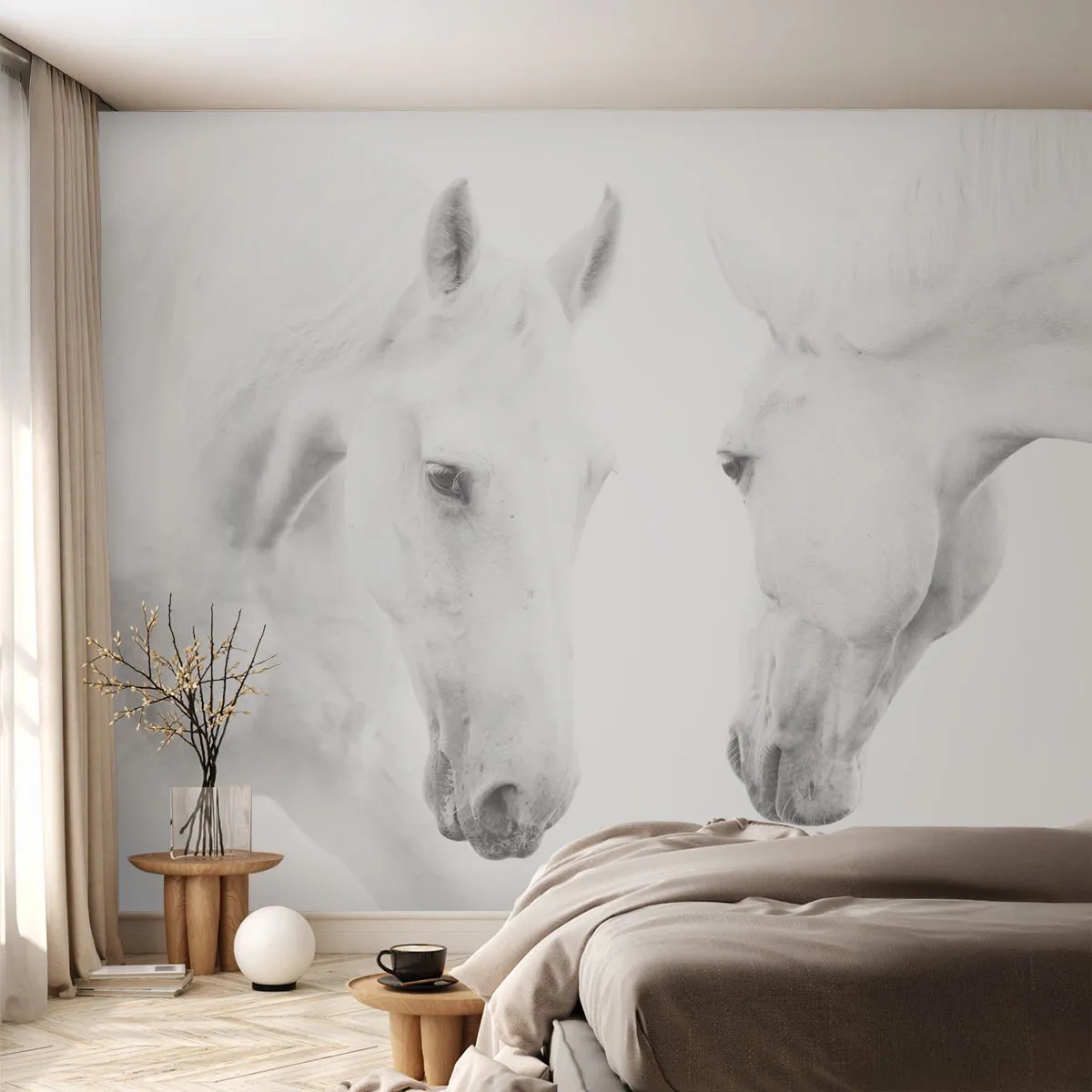 Fotomural Autadhesivo Deluxe Sticker - ¿Es esto realmente la amistad...? - Caballos, Naturaleza, animales - 500x350 cm