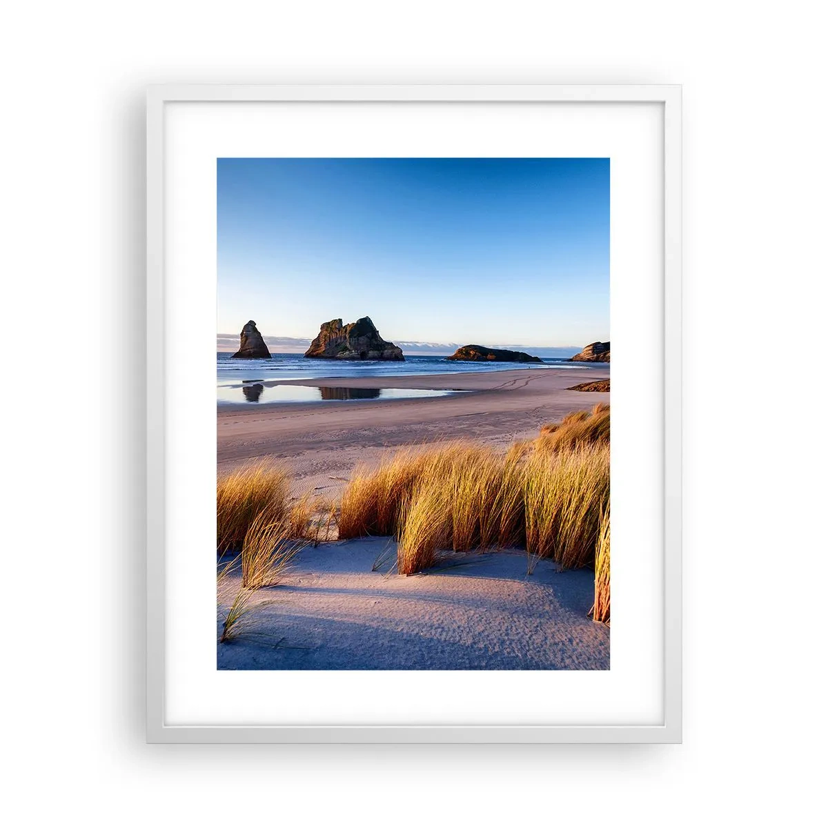 Póster en marco blanco - Para buscadores de tranquilidad - 40x50 cm