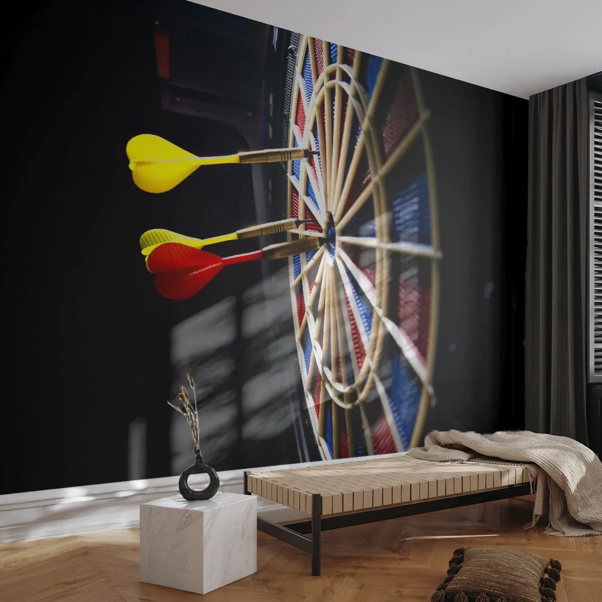 Fotomural Premium Canvas - En el blanco - Deporte, Rivalidad, Juego - 250x175 cm