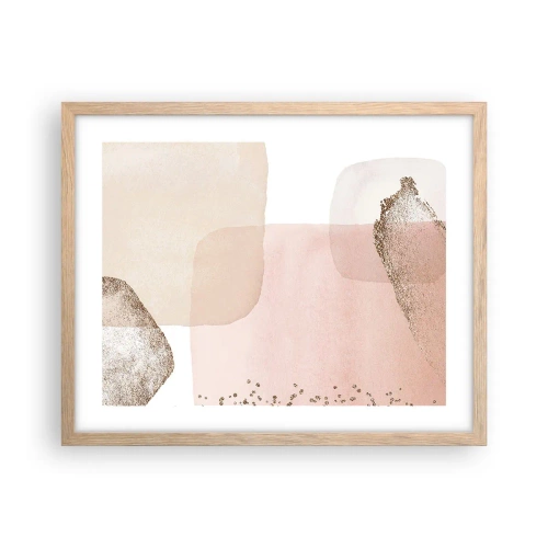 Póster en marco roble claro - Una mirada a través del color - 50x40 cm