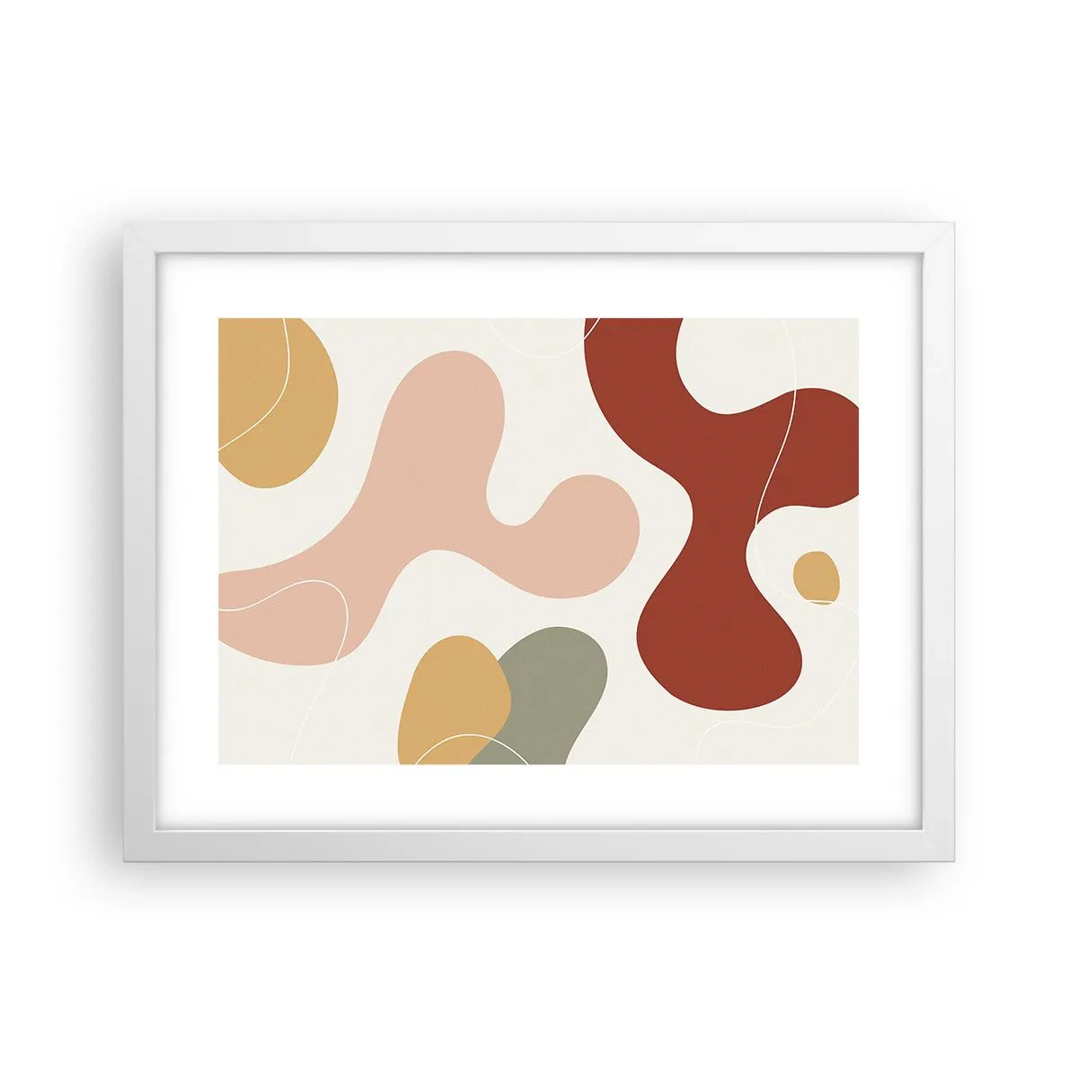 Póster en marco blanco - La esencia de la pintura - 40x30 cm