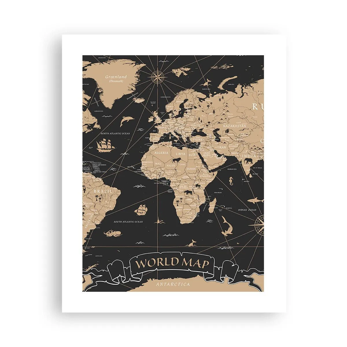 Póster - Las fronteras de mi mundo - 40x50 cm
