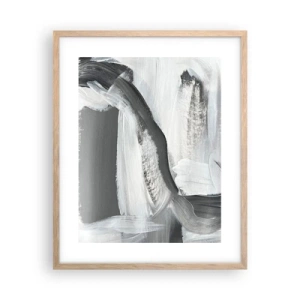 Póster en marco roble claro - Con movimientos decididos - 40x50 cm
