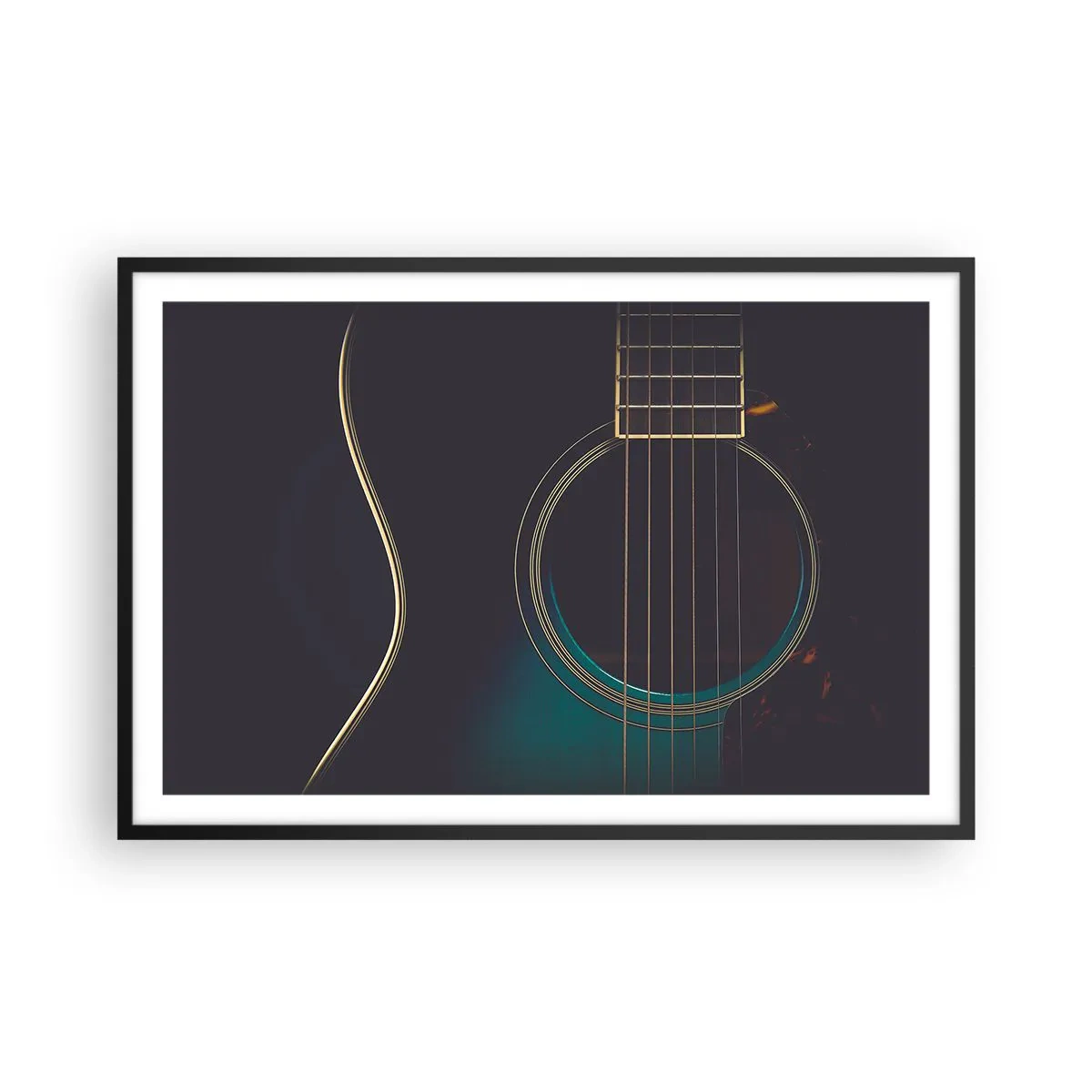 Póster en marco negro - Un momento antes de que suene - 91x61 cm