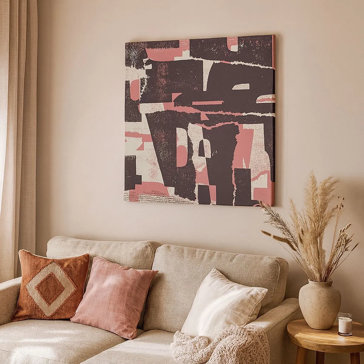 Cuadro sobre lienzo - Impresión de Imagen - Todo el ajetreo - 30x30 cm