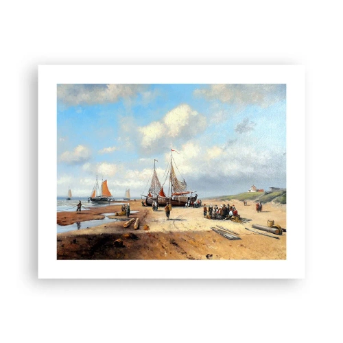 Póster - Después de una pesca exitosa - 50x40 cm