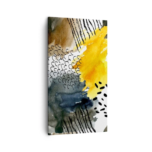 Cuadro sobre lienzo - Impresión de Imagen - Reunión de los elementos - 45x80 cm