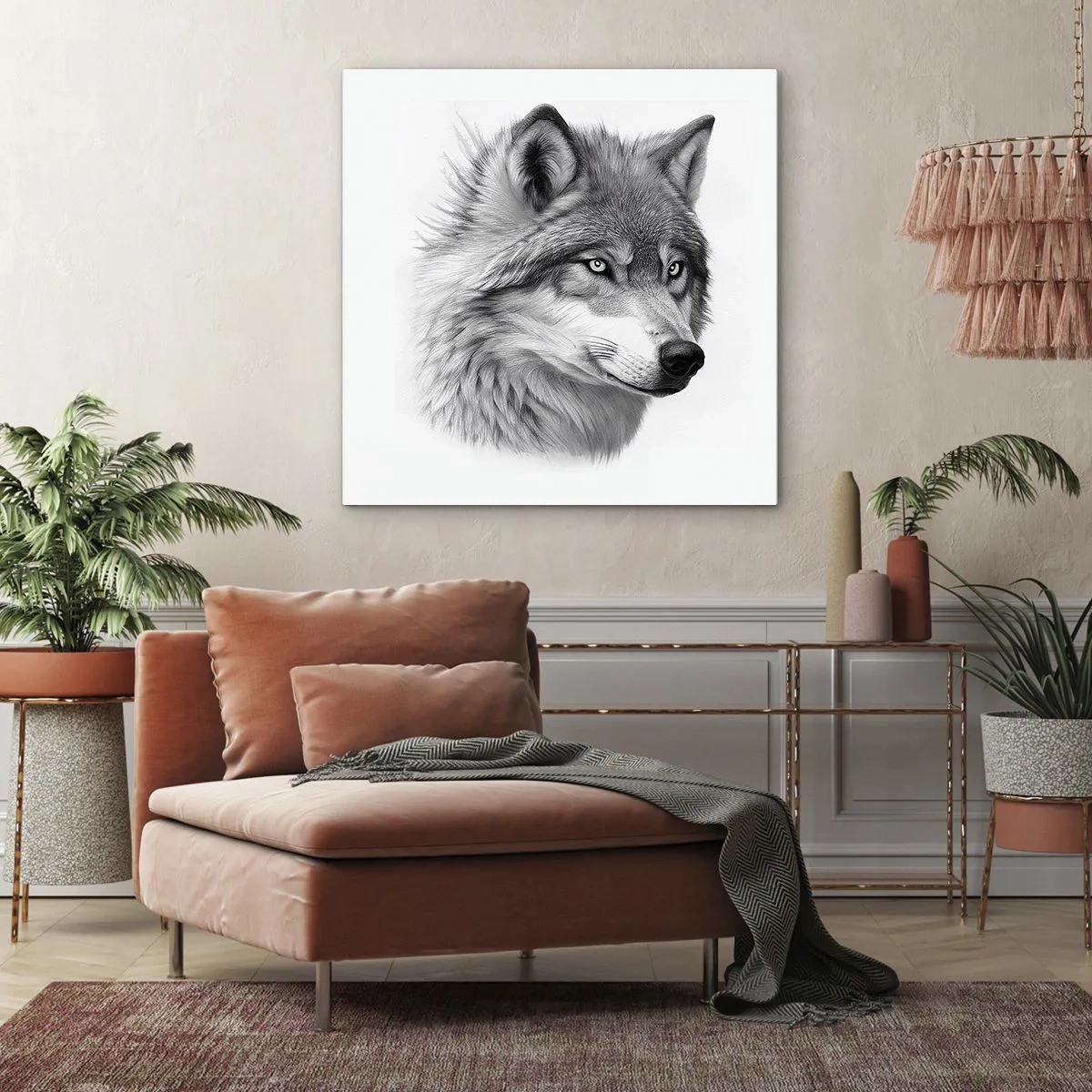 Cuadro sobre lienzo - Impresión de Imagen - Alfa - sin duda - 50x50 cm