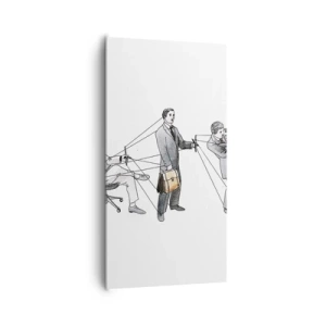 Cuadro sobre lienzo - Impresión de Imagen - Cada cual tiene su señor - 65x120 cm