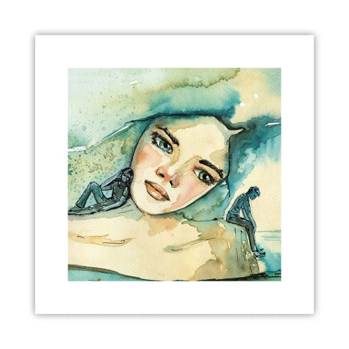 Póster - ¿Soy azul? - 30x30 cm