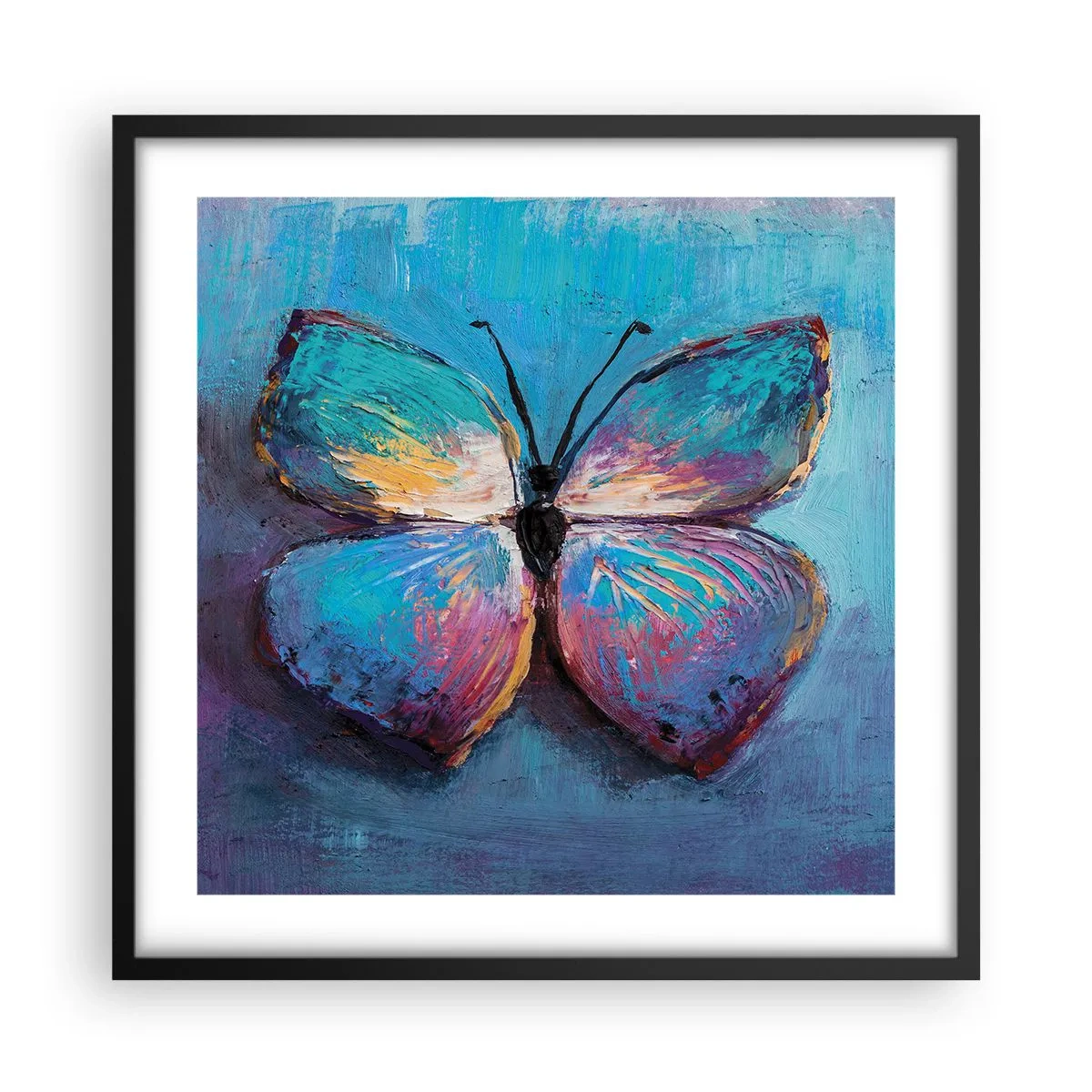 Póster en marco negro - En todo su esplendor - 50x50 cm