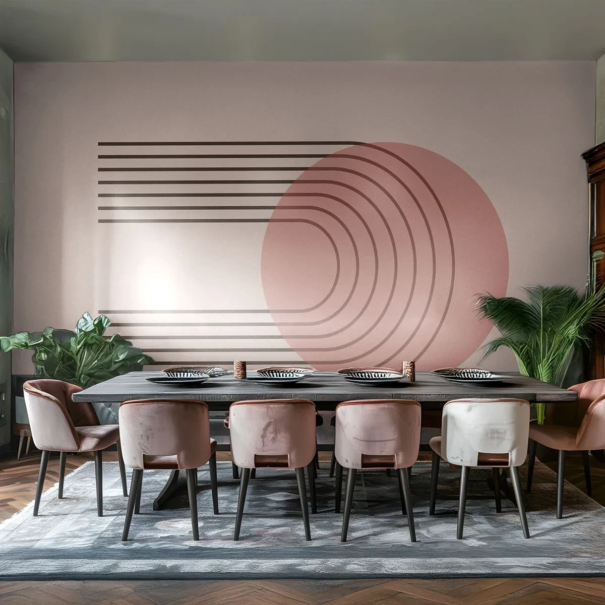 Fotomural Premium Canvas - Atracción irresistible - Abstracción, Pedazo, Arte Moderno. - 500x350 cm