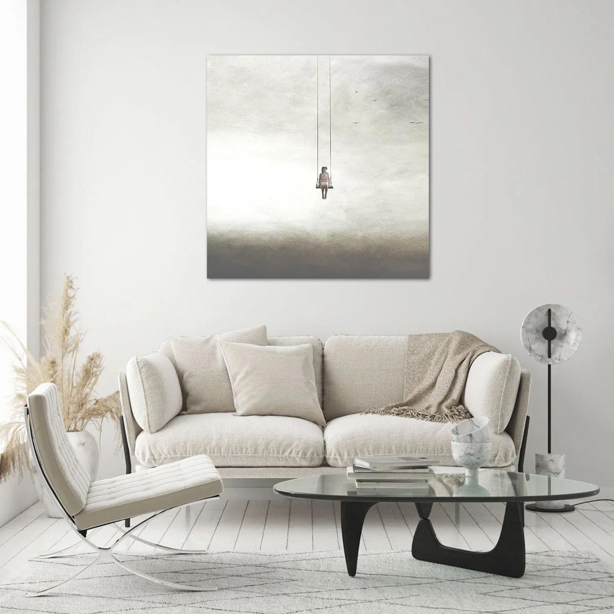 Cuadro sobre vidrio - Impresiones sobre Vidrio - El niño que llevamos dentro - 70x70 cm