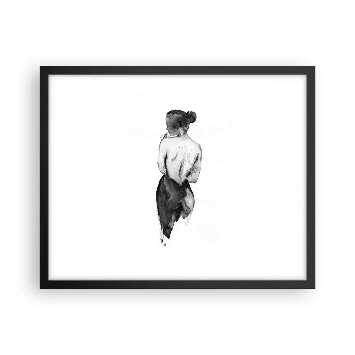 Póster en marco negro - Sin ella el mundo deja de tener sentido - 50x40 cm