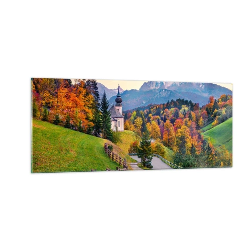 Cuadro sobre vidrio - Impresiones sobre Vidrio - Paisaje como una pintura - 100x40 cm