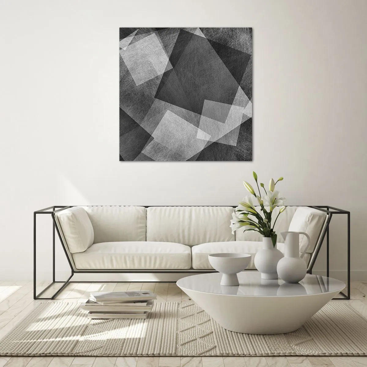 Cuadro sobre vidrio - Impresiones sobre Vidrio - Un símbolo eterno de permanencia y orden - 50x50 cm