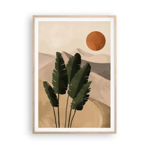 Póster en marco roble claro - El triunfo de la vida - 70x100 cm