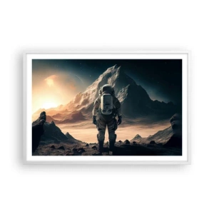 Póster en marco blanco - Un nuevo reto - 91x61 cm