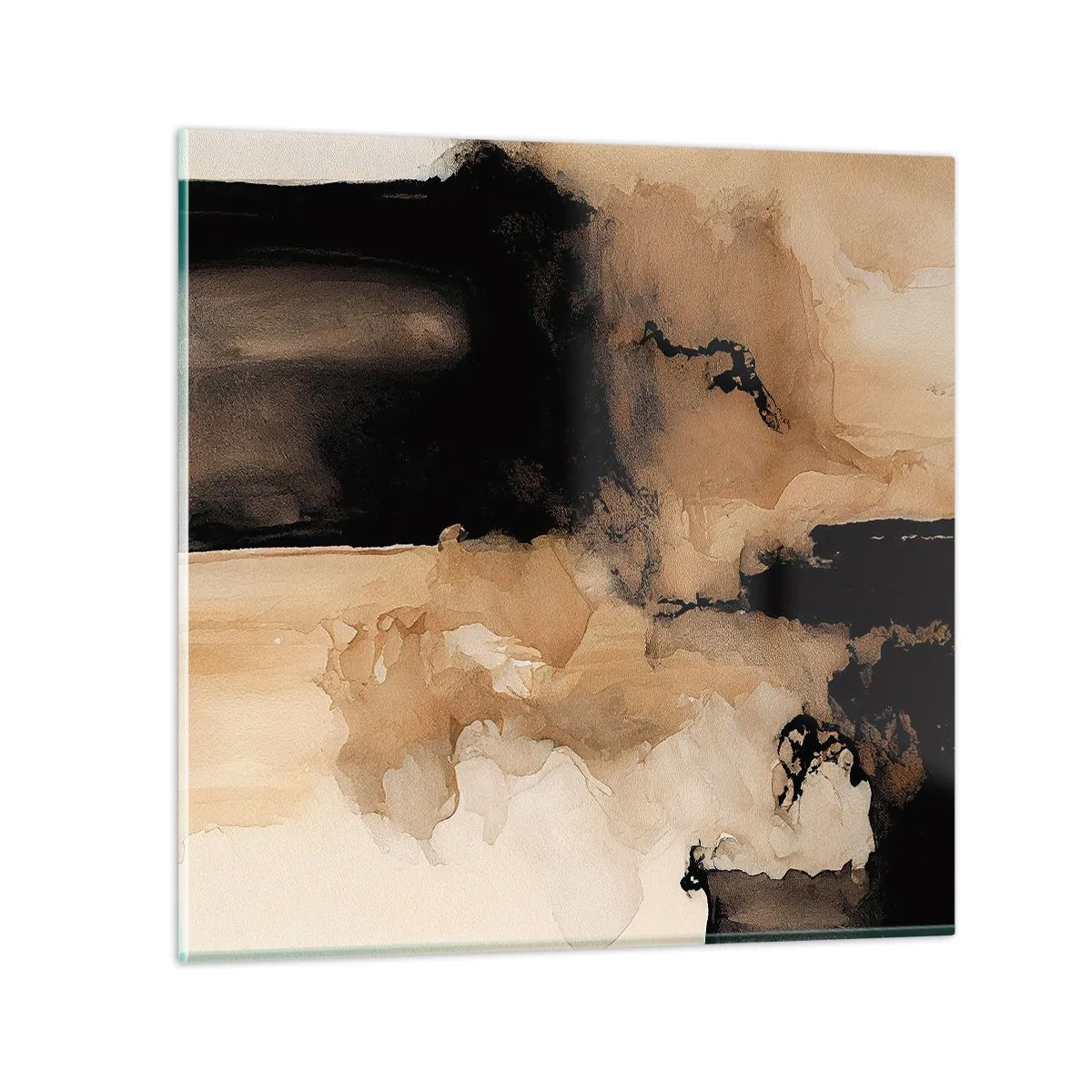 Cuadro sobre vidrio - Impresiones sobre Vidrio - Una abstracción intrigante - 70x70 cm