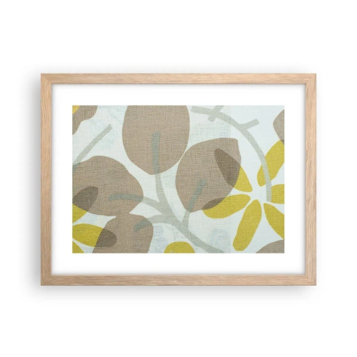 Póster en marco roble claro - Composición a pleno sol - 40x30 cm