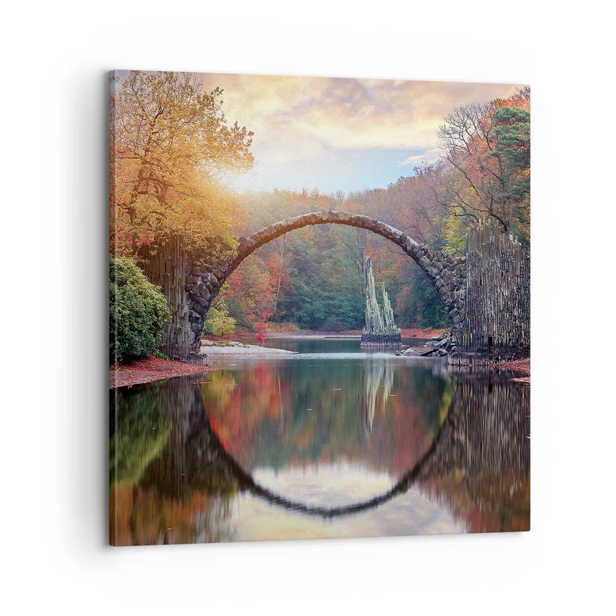 Cuadro sobre lienzo - Impresión de Imagen - Al otro lado del espejo - 60x60 cm