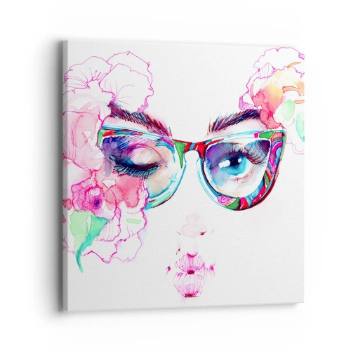 Cuadro sobre lienzo - Impresión de Imagen - Una promesa tentadora - 40x40 cm