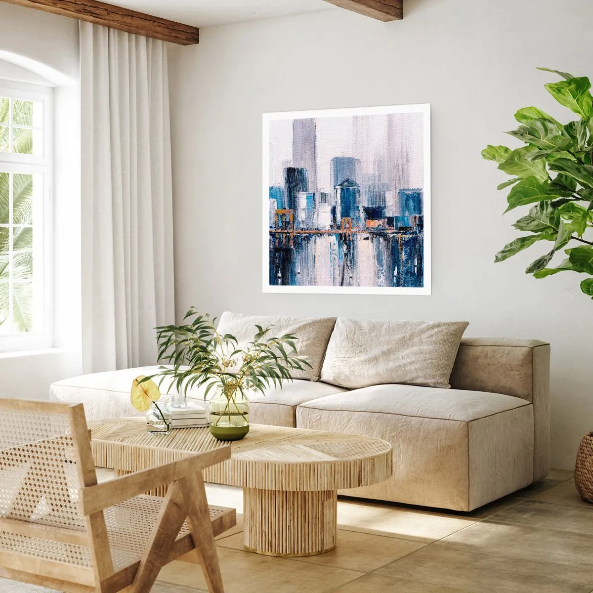 Póster - Impresión neoyorquina - 40x40 cm