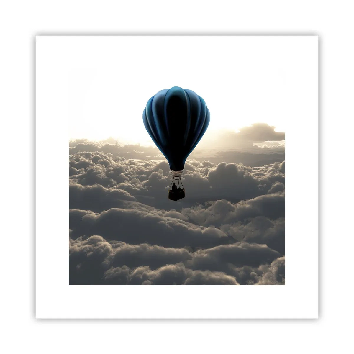 Póster - Un viajero por encima de las nubes - 30x30 cm