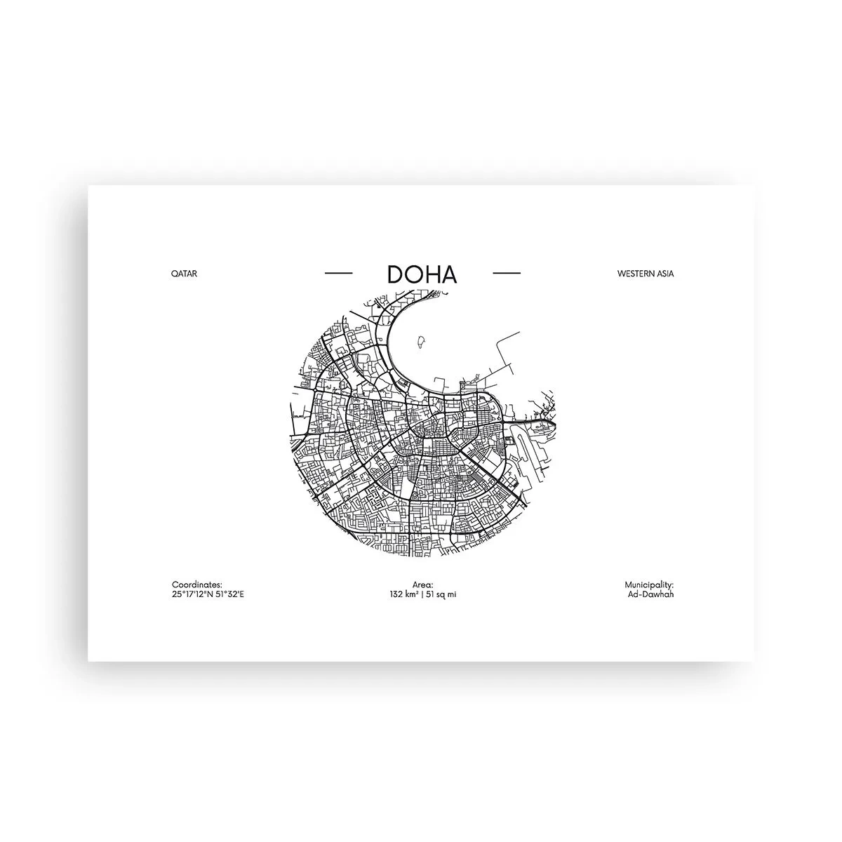 Póster - Anatomía de Doha - 70x50 cm