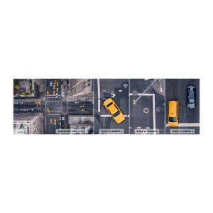 Muestra de fotomural autoadhesivo Deluxe Sticker - Una simple elección - Nueva York, Ciudad, Arquitectura - 100x30 cm