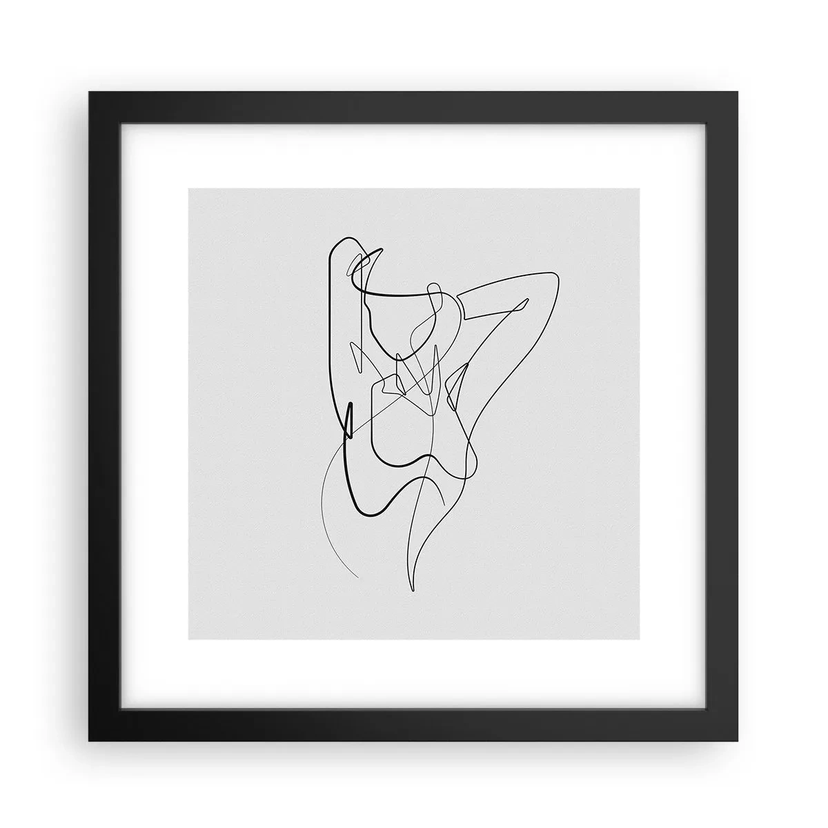 Póster en marco negro - Realmente, tal y como eres - 30x30 cm