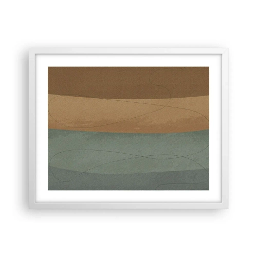 Póster en marco blanco - Composición horizontal - 50x40 cm