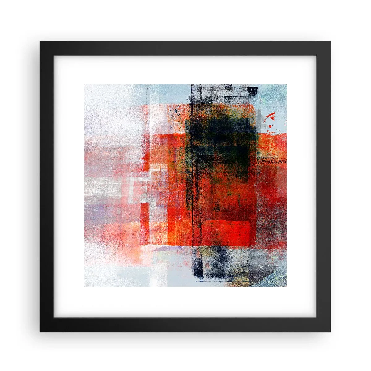 Póster en marco negro - Composición brillante - 30x30 cm