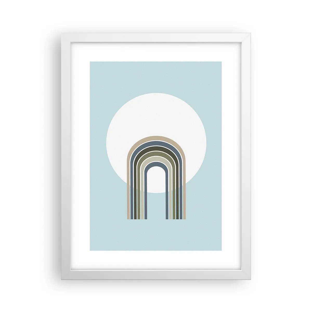 Póster en marco blanco - Una atracción irresistible - 30x40 cm