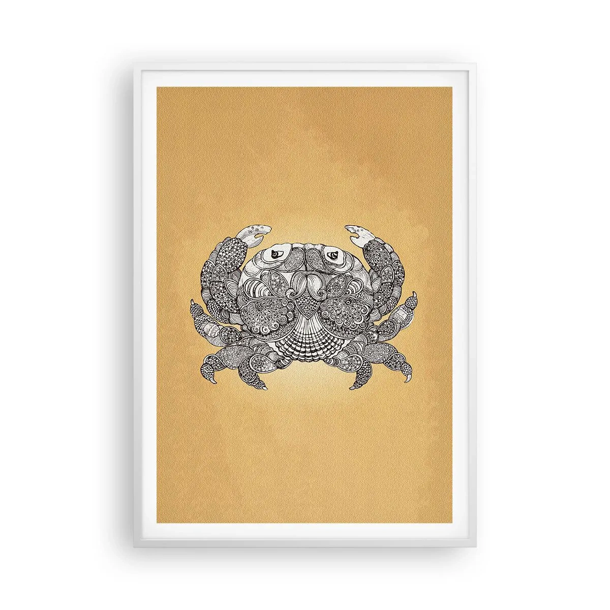 Póster en marco blanco - Cuentos del Sr. Cangrejo - 70x100 cm