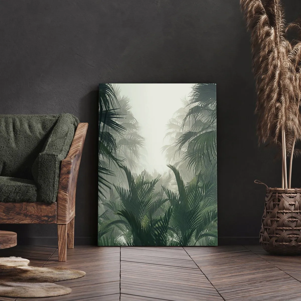 Cuadro sobre lienzo - Impresión de Imagen - Misterio tropical - 65x120 cm